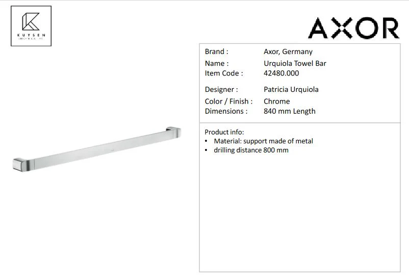 Axor Urquiola Towel Bar 42480.000. - Image 2