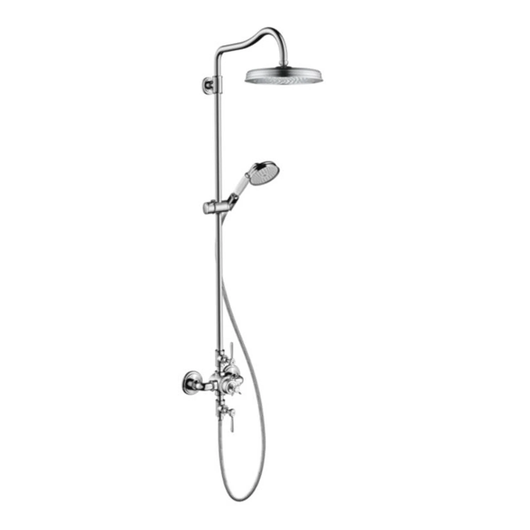 Axor Montreux, Showerpipe with Thermostat and Overhead Shower 240 16572.000