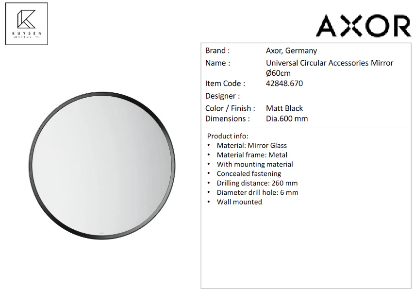 Axor Universal mirror 42848.670 - Image 2