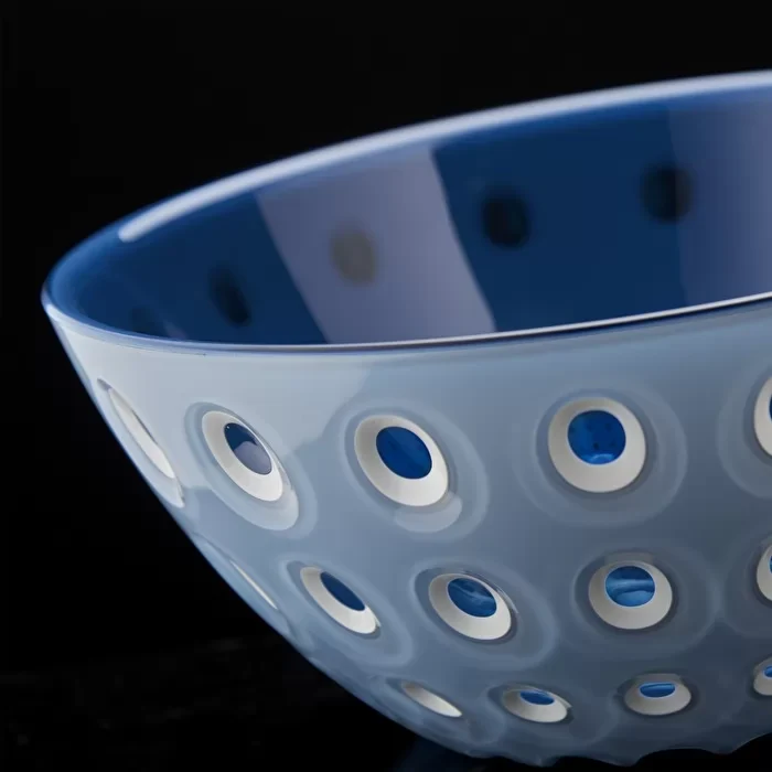Guzzini Le Murrine set of 2 bowls light blu/wht/blu - Image 2