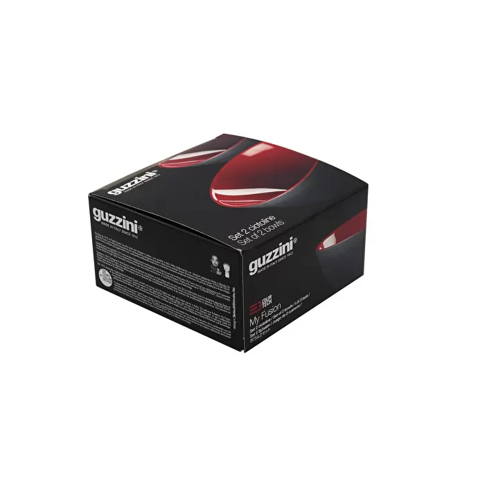Guzzini My Fusion set of 2 bowls Ø12 black/red - Image 2