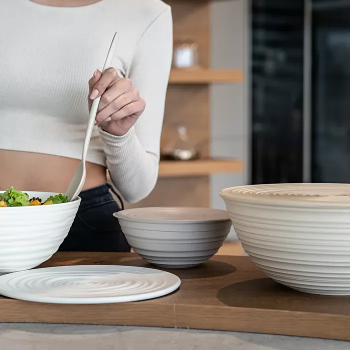 Guzzini Tierra M bowl+lid 18x7.8 cm clay - Image 3