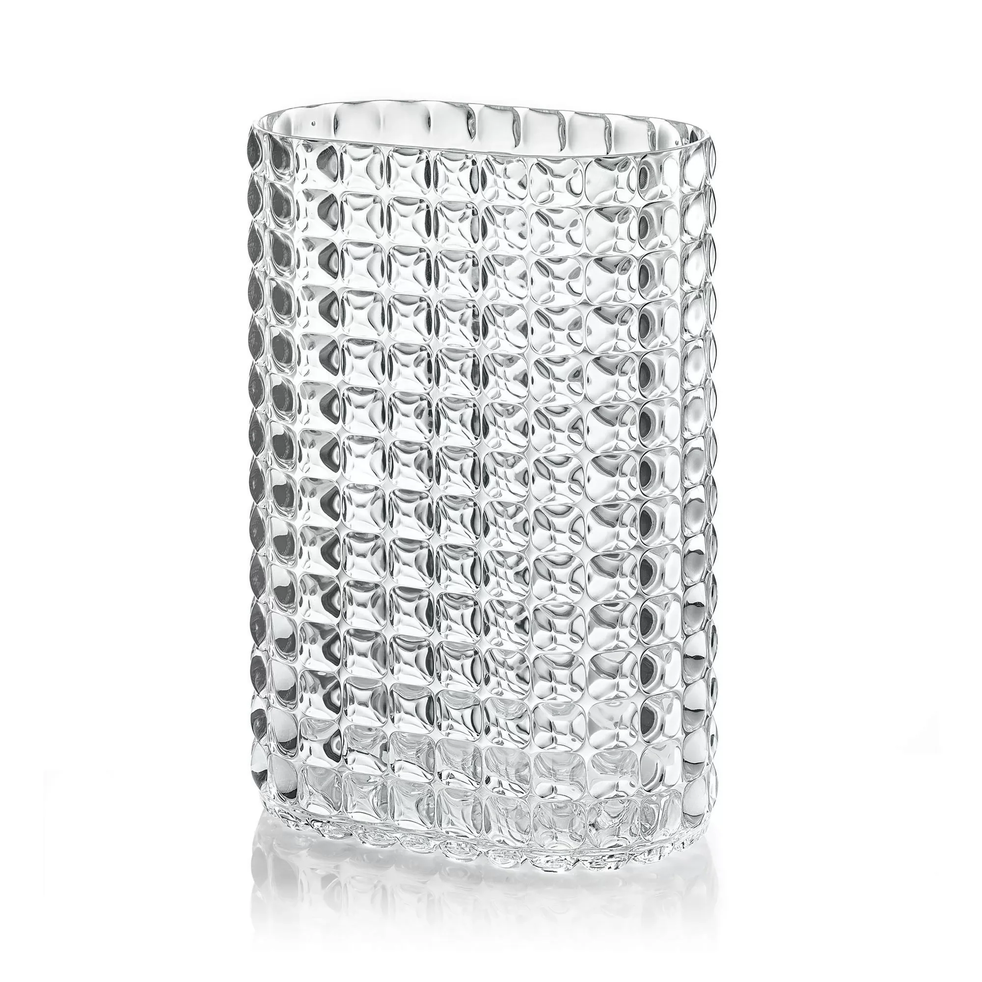 Guzzini Tiffany vase 11.5x20x29 clear