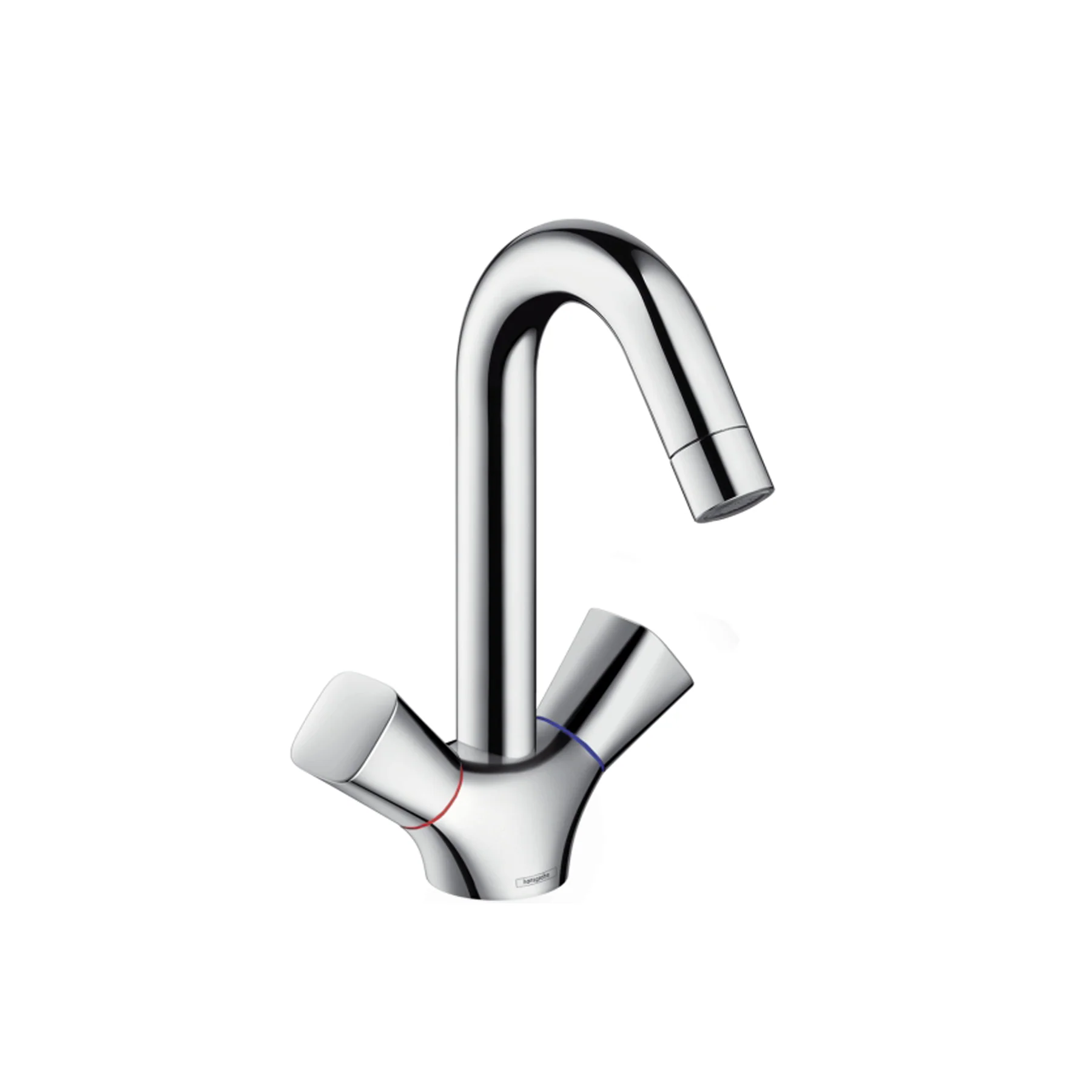 Hansgrohe Logis 2-handle basin mixer 150 with pop-up waste set 71222.000 - Image 2