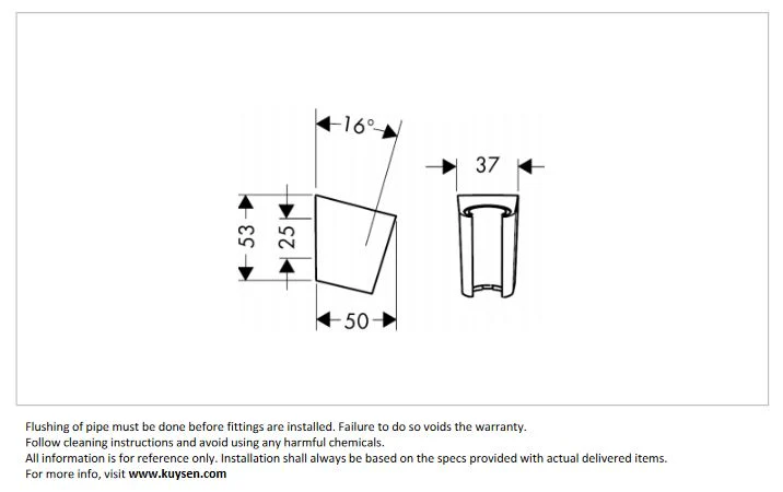 Hansgrohe Porter'S wall shower holder 28331.670 - Image 3
