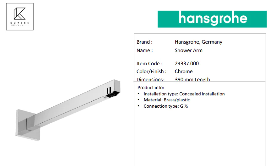 Hansgrohe Raindance Alive S overhead shower 300mm 24520.000 + 24337.000 - Image 4