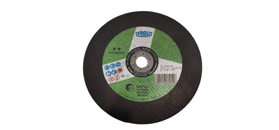TYROLIT - TN. 367.585- STANDARD 2 STAR - STRAIGHT CUT-OFF WHEEL 9" FOR STONE