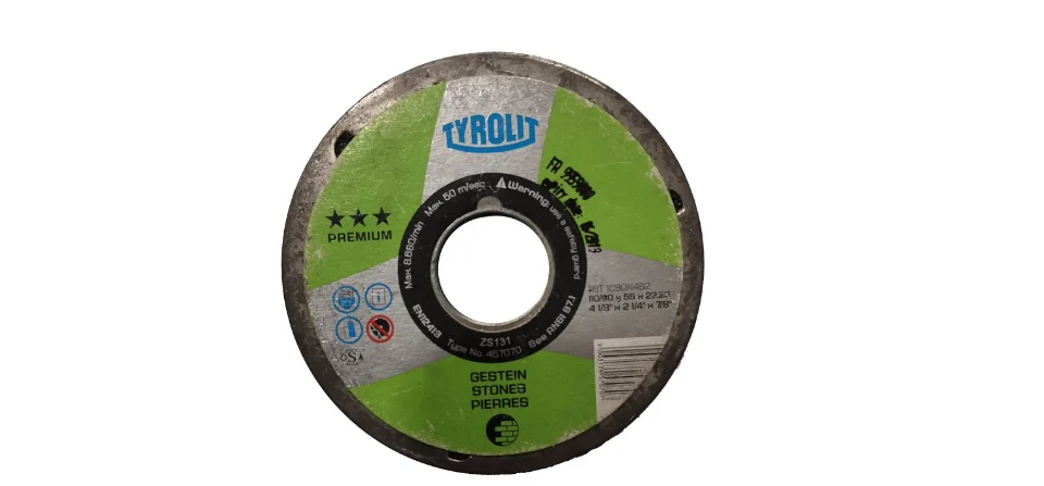 TYROLIT - TN. 457.070- PREMIUM 3 STAR - CUP WHEEL 4" FOR STONE
